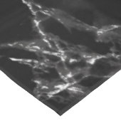 Zwart-wit marmeren tafelkleed Monogram Letter (Gekanteld)