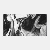Zwart-wit Marmering Abstract Bureaumat (Voorkant)