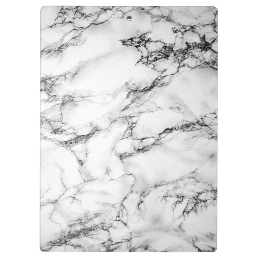 Zwart-wit marmerklembord klembord (Achterkant)