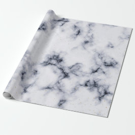Zwart-wit marmerpatroon cadeaupapier