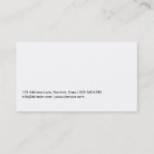 Zwart-wit marmerpatroon Elegant Visitekaartje (Achterkant)