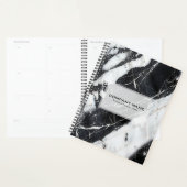 Zwart-wit marmerprint planner (Display)
