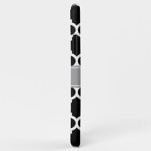 Zwart wit Marokkaans #5 Donkergrijze monogram Case-Mate iPhone Case (Achterkant/rechts)