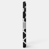 Zwart wit Marokkaans #5 Donkergrijze monogram Case-Mate iPhone Case (Achterkant/links)
