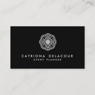 Zwart-wit Marokkaans Logo Visitekaartje