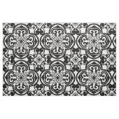 Zwart-wit Marokkaanse Tegel Patroon Stof (Fat Quarter)
