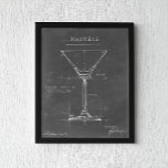 Zwart-wit Martini Glass Blueprint Poster<br><div class="desc">Zwart-wit Martini Glass Blueprint. Artiest: Ethan Harper. Afbeelding-ID: 106174Z.</div>