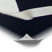 Zwart-wit masker poster (Hoek)