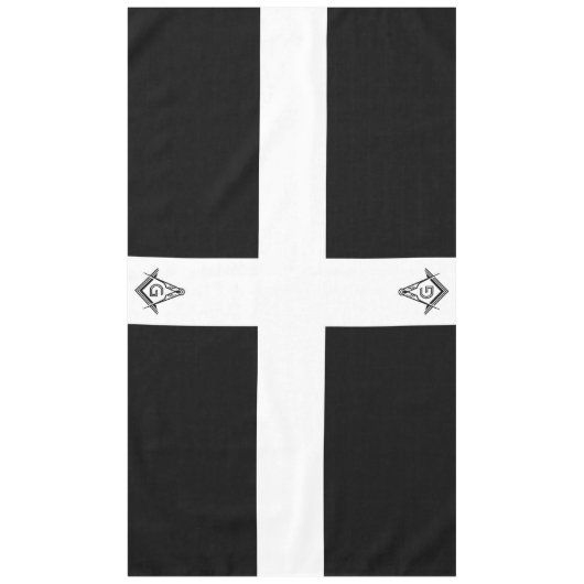 Zwart & Wit Masonic Tafelkleden en Decoraties (Voorkant)