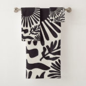 Zwart & Wit Matisse Bad Handdoek (Insitu)