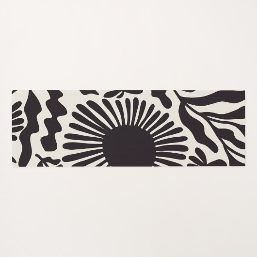 Zwart & Wit Matisse Yogamat (Achterkant (horizontaal))