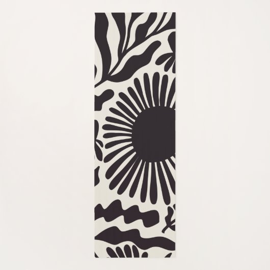 Zwart & Wit Matisse Yogamat (Achterkant)