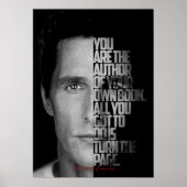 Zwart-wit Matthew McConaughey citaat Poster (Voorkant)