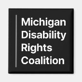 Zwart-wit MDRC-magneet Magneet (Voorkant)