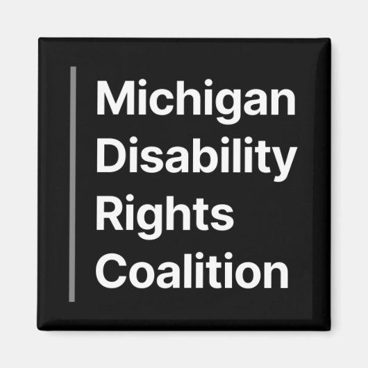 Zwart-wit MDRC-magneet Magneet (Voorkant)