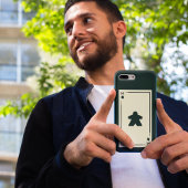 Zwart-wit Meeple Ace Spelen Kaart Case-Mate iPhone Case