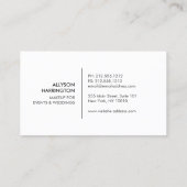 ZWART & WIT MEISJE - BEAUTY MODE STIJL Nr. 3 Visitekaartje (Achterkant)