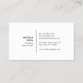 ZWART & WIT MEISJE - BEAUTY MODE STIJL Nr. 5 Visitekaartje (Achterkant)