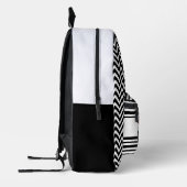 Zwart-wit meisje bedrukte rugzak (Links)