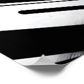 Zwart-wit meisje poster (Hoek)