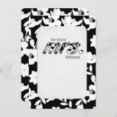 zwart-wit melkpatroon kaart (Voorkant / Achterkant)