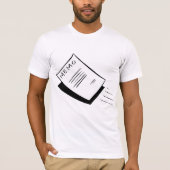 Zwart-wit Memo Mannen T-shirt (Voorkant)