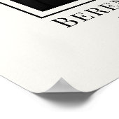 Zwart-wit Memorial viering van het leven Poster (Hoek)