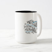 Zwart-wit menopauze koffie Mok (Voorkant rechts)