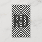 Zwart-wit met Black Core-Visitekaartje Visitekaartje (Achterkant)