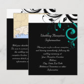 Zwart-wit met Blauwgroen terugdraaiing (Voorkant / Achterkant)