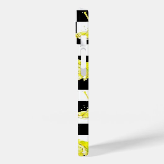 Zwart-wit met citroenen Case-Mate iPhone case (Achterkant / Links)