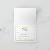 Zwart & Wit met de Gouden Kaart van het Huwelijk (Binnen)