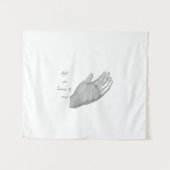 Zwart-wit met de hand getekende potloodschets fijn wandkleed (Voorkant (horizontaal))