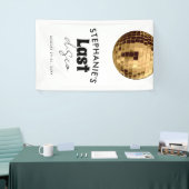 Zwart-wit met goud Laatste Disco Bachelorette Spandoek (Beurs)