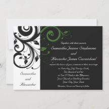 Zwart-wit met groene wervelkoppeling