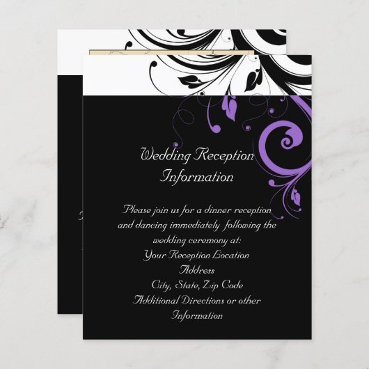 Zwart-wit met Paarse wervelkolom (Voorkant / Achterkant)