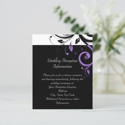 Zwart-wit met Paarse wervelkolom (Staand voorkant)