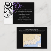 Zwart-wit met Paarse wervelkolom Informatiekaartje (Voorkant / Achterkant)