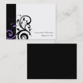 Zwart-wit met Paarse wervelkolom Visitekaartje (Voorkant / Achterkant)