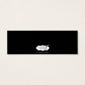 Zwart-wit met Ruby Accent Drink Ticket Mini Visitekaartjes (Achterkant)