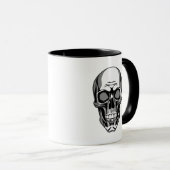 Zwart-wit met stijlvol design. mok (Voorkant rechts)
