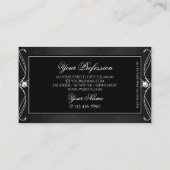  zwart-wit met zwarte handpjes  Ornament Visitekaartje (Achterkant)