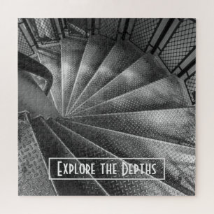 Zwart-wit metalen optisch lichttrap legpuzzel