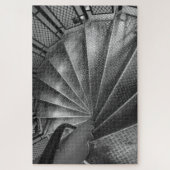 Zwart-wit metalen optisch lichttrap legpuzzel (Verticaal)