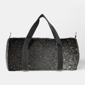 Zwart-wit Metallic Glitter Luxe Glam Plunjezak (Achterkant)
