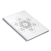 Zwart-Wit Metatron's Kubus Notitieboek (Rechterzijde)