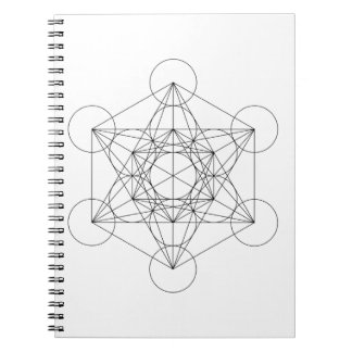 Zwart-Wit Metatron's Kubus Notitieboek