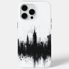 Zwart-wit Metropolis iPhone 15 Pro Max Hoesje