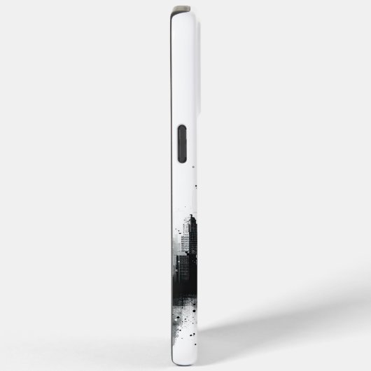 Zwart-wit Metropolis Case-Mate iPhone Case (Achterkant / Rechts)