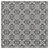 Zwart-wit Mexicaanse Tegel Pattern Fabric Stof (Swatch)
